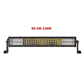 55 См 336W Мощен 7D 7Д Led Bar Лед Диоден Бар Прожектор 12V 24V 4 Редов HAL365