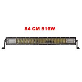 84 См 516W Мощен 7D 7Д Led Bar Лед Диоден Бар Прожектор 12V 24V 4 Редов HAL366