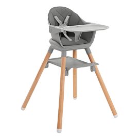 Kikkaboo Стол за хранене 2в1 Woody Grey 2024 31004010173