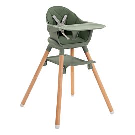 Kikkaboo Стол за хранене 2в1 Woody Army Green 2024 31004010175
