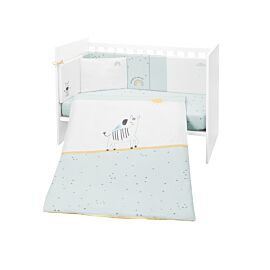Kikkaboo Бебешки спален комплект 6 части 60/120 Stripy Friends 41101060137