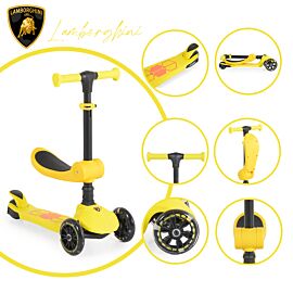 Lamborghini Тротинетка Lamborghini 2в1 жълт