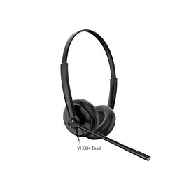 Yealink YHS34 Dual стерео слушалки, QD-RJ9, PNC, черен 1308023