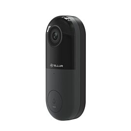 Tellur Video DoorBell видео звънец, 1080p, Micro SD, PIR сензор, черен TLL331251