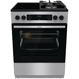Готварска печка (ток/газ) Gorenje GKC6C60XT , 2 газ 2ток , INOX