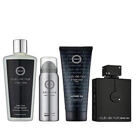 Armaf Club De Nuit Intense Сет за мъже - EDT Тоалетна вода105 ml, Дезодорант 50 ml, Душ гел 100 ml, Шампоан 250 ml